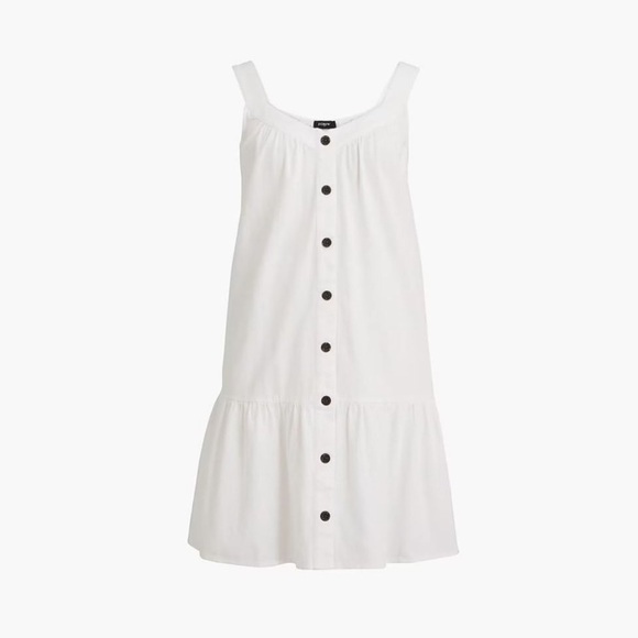 J. Crew Linen-blend Button-front Mini Dress EUC - Picture 3 of 4